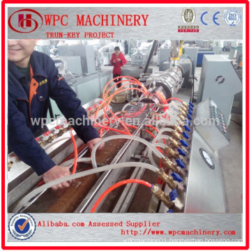 Wood (saw dust,rice husk,plant straw,etc)Plastic(PP/PE/PVC)Composite WPC profile production line